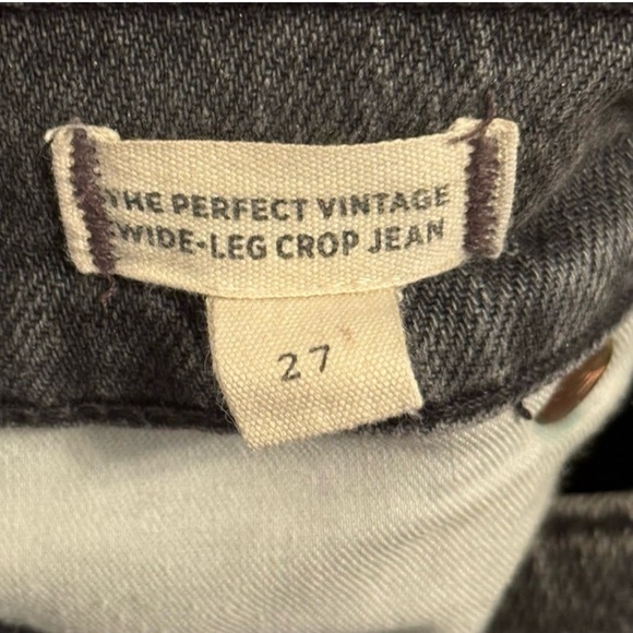 Madewell The Perfect Vintage Wide-Leg Crop Jean in Benley Wash | 27 - Picture 5 of 5